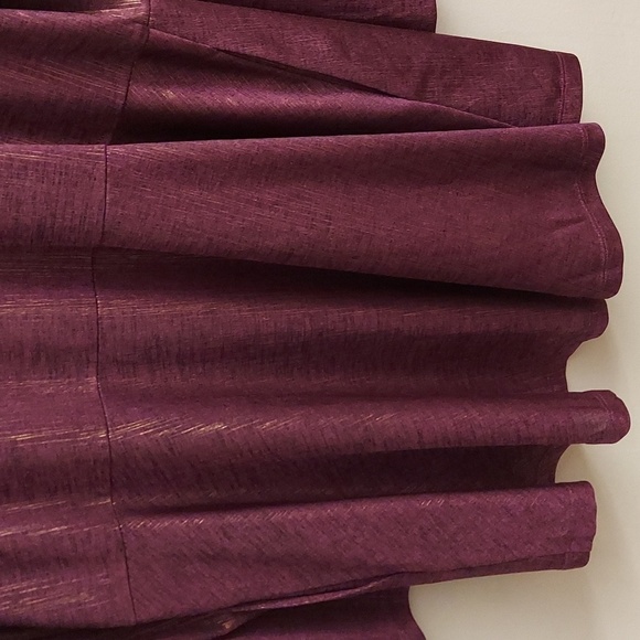 SUSAN GRAVER "As Is" Foil Print Open Front Long Sleeve Cardigan - Picture 10 of 11